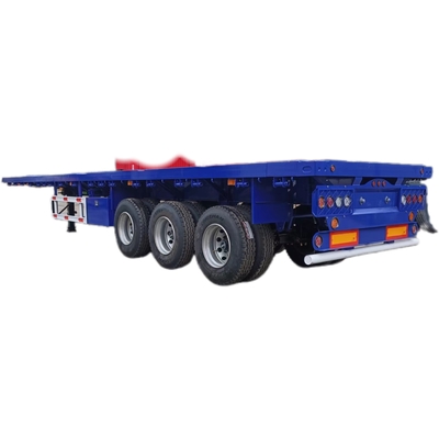 Προσαρμογή CIMC Truck 3-Axis Flatbed Semi-Trailer με μέγιστο ωφέλιμο φορτίο 20001-25000 kg