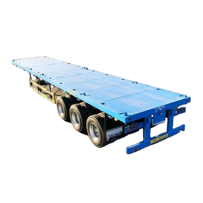 CIMC 2/3/4 άξονες 40ft 12500*2500*1500mm 70 τόνων χωρητικότητα 8-12 σετ στροφή κλειδαριού Flatbed φορτηγό έλκη φορτηγό ημιαπαρτηγό