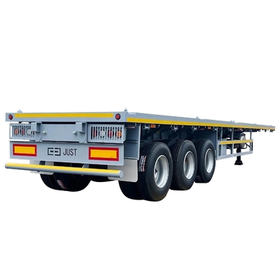 CIMC 50T 12500*2500*1530mm 12r22.5 Φελλόκρεμα Φελλόκρεμα Χαμηλόκρεμα επίπεδοκρεμαίο κοντέινερ ημισυρτηγάκι για τη Νότια Αφρική Μέση Ανατολή