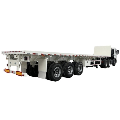 CIMC χάλυβα σίδηρο χαμηλότερη τιμή σίδηρο 315/80r22.5 50t 13 M 3 άξονας βαρύς φόρτος ευέλικτος Flatbed Truck Semi-trailer
