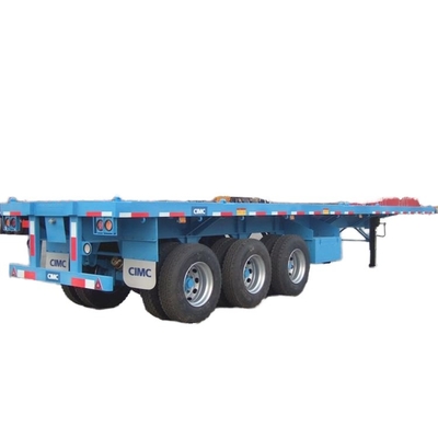 CIMC Flatbed Trailer Τελευταίο σχεδιασμό για βέλτιστες επιδόσεις Flatbed Semi Trailer