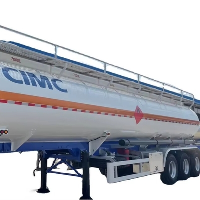 CIMC 3 Άξονες 8000L/5500L/7000L/7500L Βενζίνη και ντίζελ 4 διαμερίσματα σχεδιασμός 28 KL Χάλυβα καύσιμο υδραυλικό δεξαμενόπλοιο