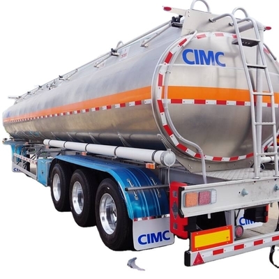 CIMC 33000 40000 45000 50000 60000 Λίτρα 3 άξονες Αλουμίνιο κράμα Καύσιμο Βενζίνη Βενζίνη Τανκίς πετρελαίου Τανκίρο ημιπροκατασκευή προς πώληση