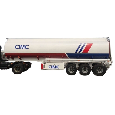 CIMC τελευταία διαδικασία υψηλής αντοχής χάλυβα τριών αξόνων δεξαμενή πετρελαίου ημιπροκατασκευή