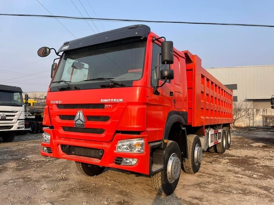 Howo Brand 8x4 Dump Truck 375/450 ίππων χειροκίνητη μετάδοση Ντίζελ καύσιμο Νέα κατάσταση δημοφιλής για κατασκευές