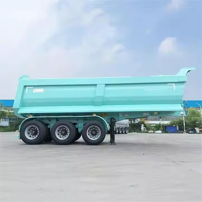 CIMC China Factory Steel U Shape 3 Axles Heavy Duty Hydraulic End Rear Tipper Dump Cart Semi-Trailer (Απόλυτο αυτοκίνητο)