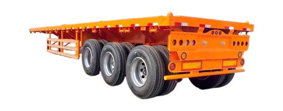 CIMC 20ft 40ft Semi Trailer Shipping Container Twistlocks Flatbed Design Carbon Steel 12R22.5 Τροχαία τροχόσπιτα