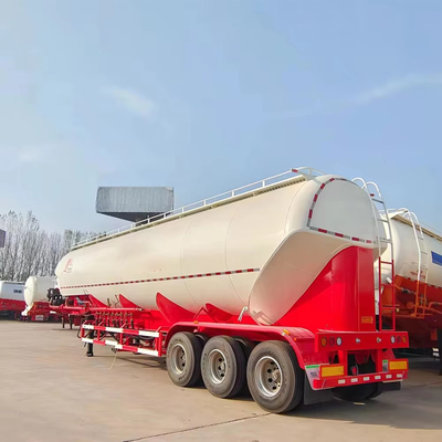 3 άξονες 40cbm 45ton σχήμα V ξηρή σκόνη σιλό Μεταφορά τσιμέντου χύδης δεξαμενόπλοιο ημιφορτηγό ρυμουλκούμενο
